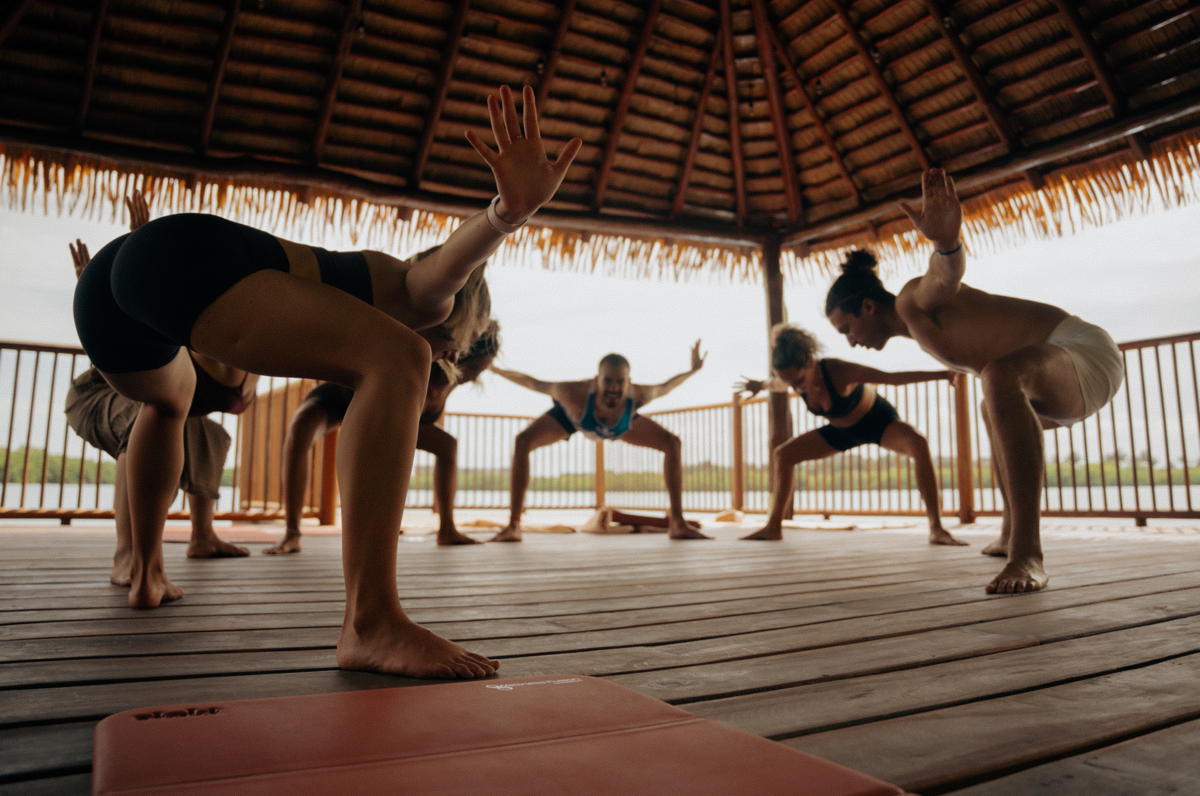 Club Med’s yoga G.Os, trained under Kest's guidance, offer more than 20 hours of yoga & meditation opportunities per week. (Club Med)